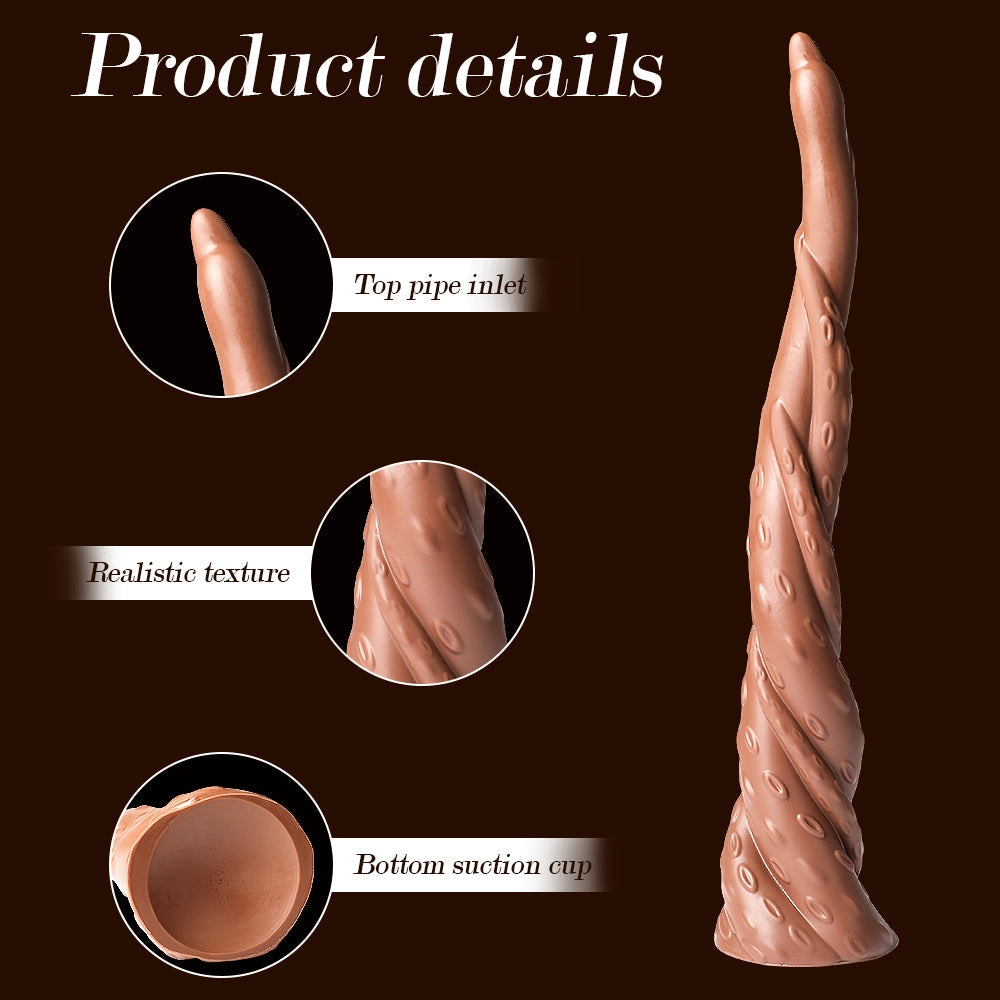 16 Inch Monster Spiral Design Super Long Dildo with Suction Base