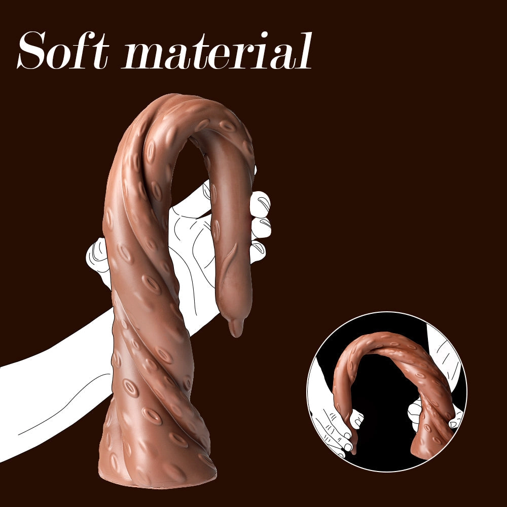 16 Inch Monster Spiral Design Super Long Dildo with Suction Base