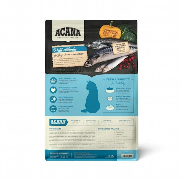 ACANA Grain Free Wild Atlantic Freeze Dried Coated Dry Cat Food