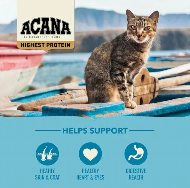 ACANA Grain Free Wild Atlantic Freeze Dried Coated Dry Cat Food