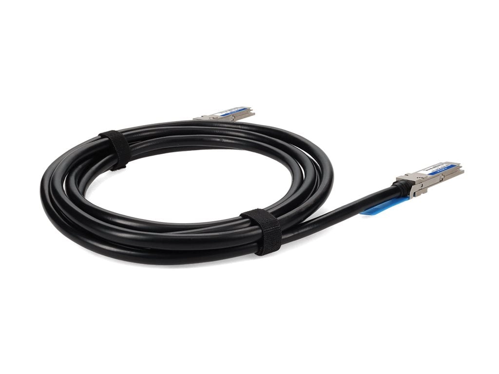 AddOn - 40GBase-CU direct attach cable - TAA Compliant - QSFP  to QSFP  - 3.3 ft - twinaxial - SFF-8661/IEEE 802.3bj - halogen-free, QSFP-40GB-PDAC1MLZ-J-AO