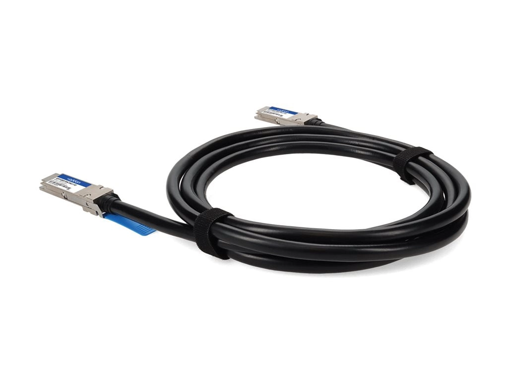 AddOn - 40GBase-CU direct attach cable - TAA Compliant - QSFP  to QSFP  - 3.3 ft - twinaxial - SFF-8661/IEEE 802.3bj - halogen-free, QSFP-40GB-PDAC1MLZ-J-AO