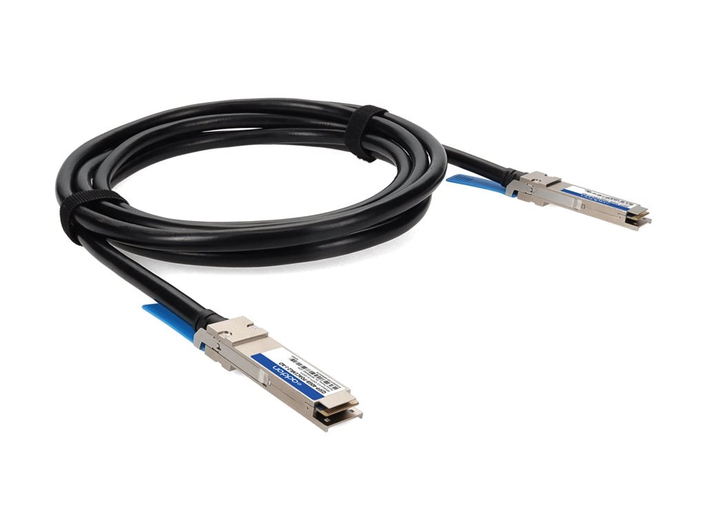 AddOn - 40GBase-CU direct attach cable - TAA Compliant - QSFP  to QSFP  - 3.3 ft - twinaxial - SFF-8661/IEEE 802.3bj - halogen-free, QSFP-40GB-PDAC1MLZ-J-AO
