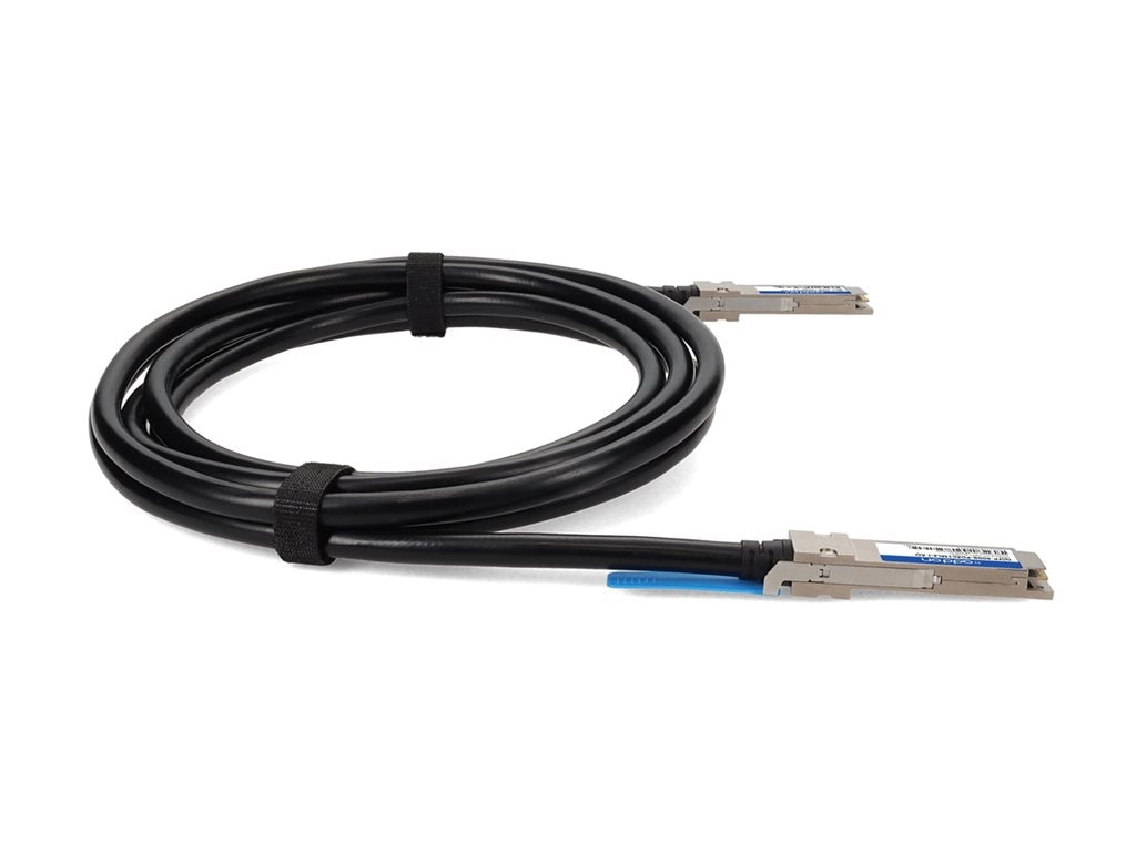AddOn - 40GBase-CU direct attach cable - TAA Compliant - QSFP  to QSFP  - 3.3 ft - twinaxial - SFF-8661/IEEE 802.3bj - halogen-free, QSFP-40GB-PDAC1MLZ-J-AO