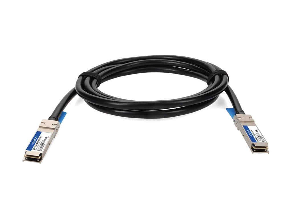 AddOn - 40GBase-CU direct attach cable - TAA Compliant - QSFP  to QSFP  - 3.3 ft - twinaxial - SFF-8661/IEEE 802.3bj - halogen-free, QSFP-40GB-PDAC1MLZ-J-AO
