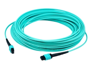 AddOn - Patch cable - MPO/PC multi-mode (F) to MPO/PC multi-mode (F) - 9 m - fiber optic - 50 / 125 micron - OM4 - riser - aqua ADD-MPOMPO-9M5OM4S