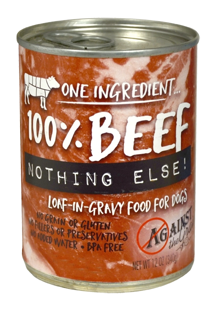 Against the Grain Nothing Else Grain Free One Ingredient 100% Beef Canned Dog Food