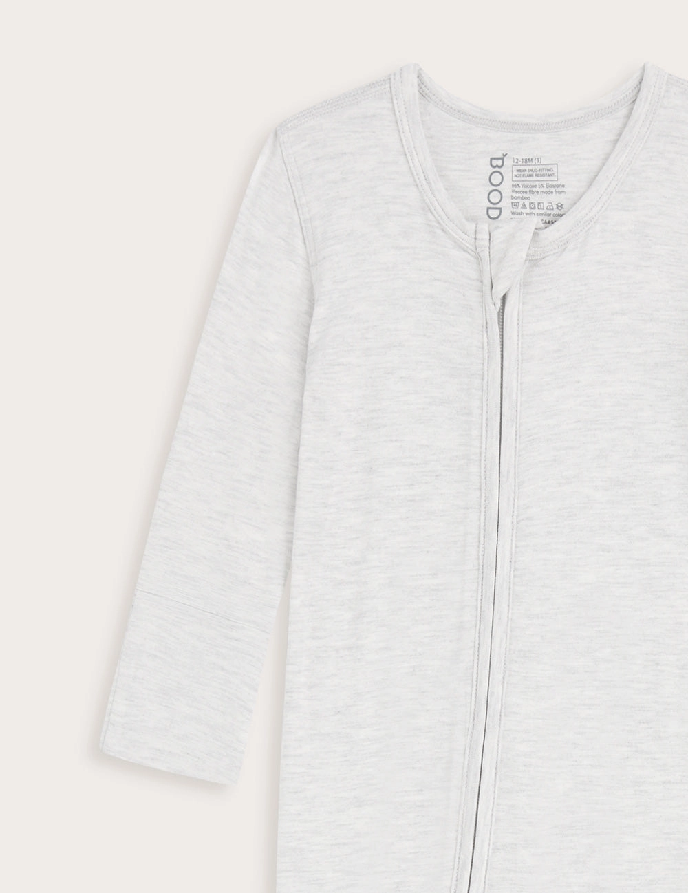 Baby Long Sleeve Romper - Heather Grey