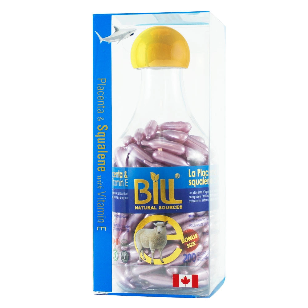 BILL Natural Sources® Lamb Placenta Facial Moisturizer with Squalene & Vitamin E Gelcaps