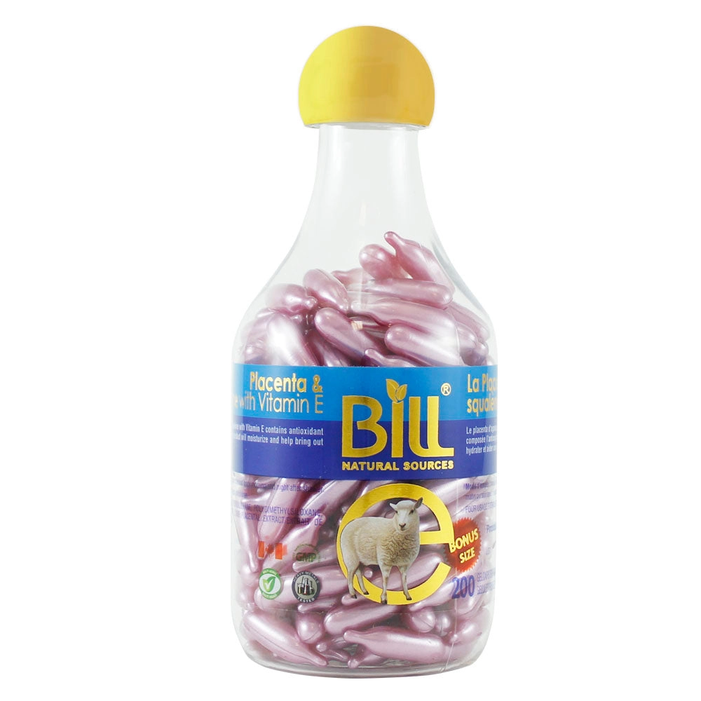 BILL Natural Sources® Lamb Placenta Facial Moisturizer with Squalene & Vitamin E Gelcaps