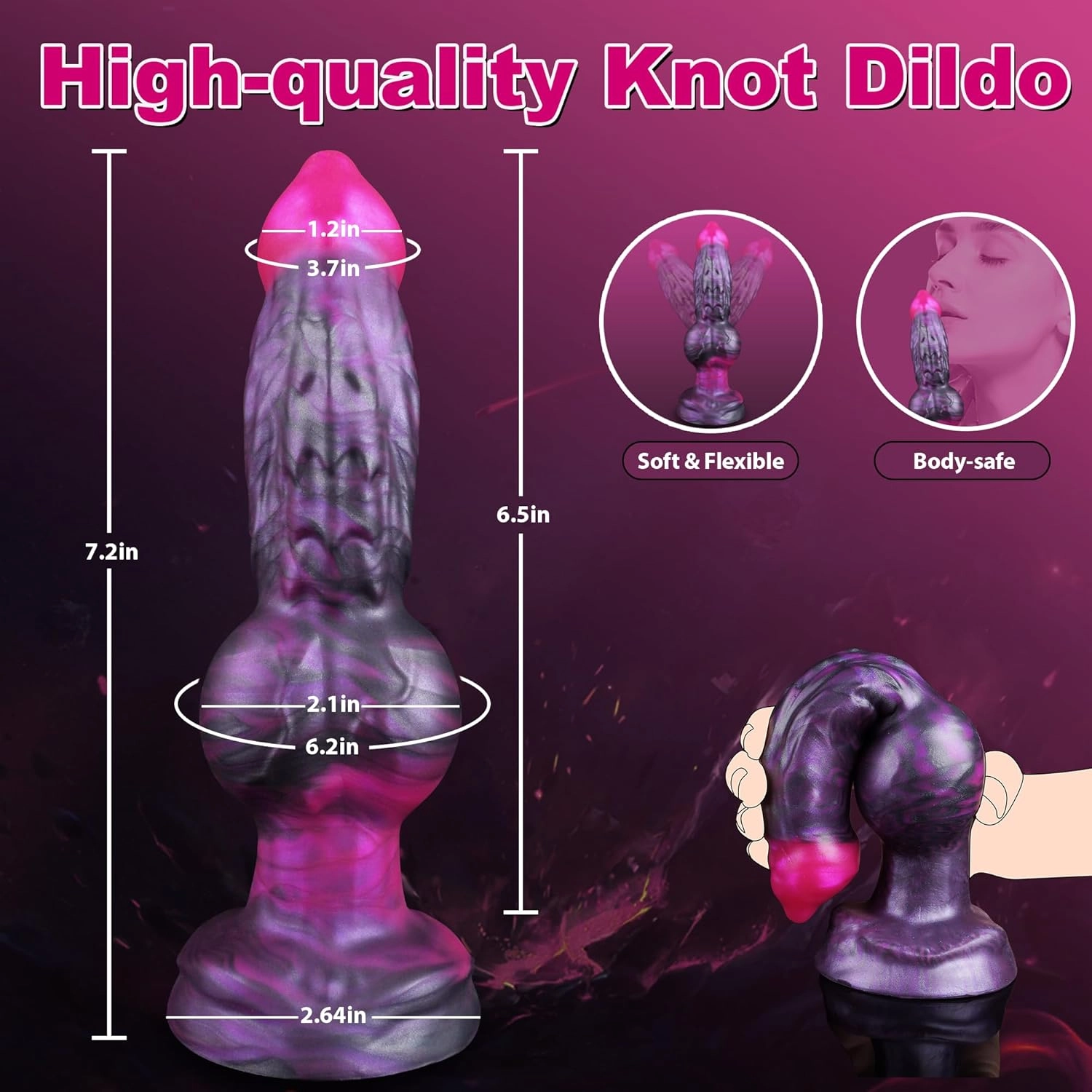 Billy 7 Fantasy Dog Knot Dildo-Laphwing