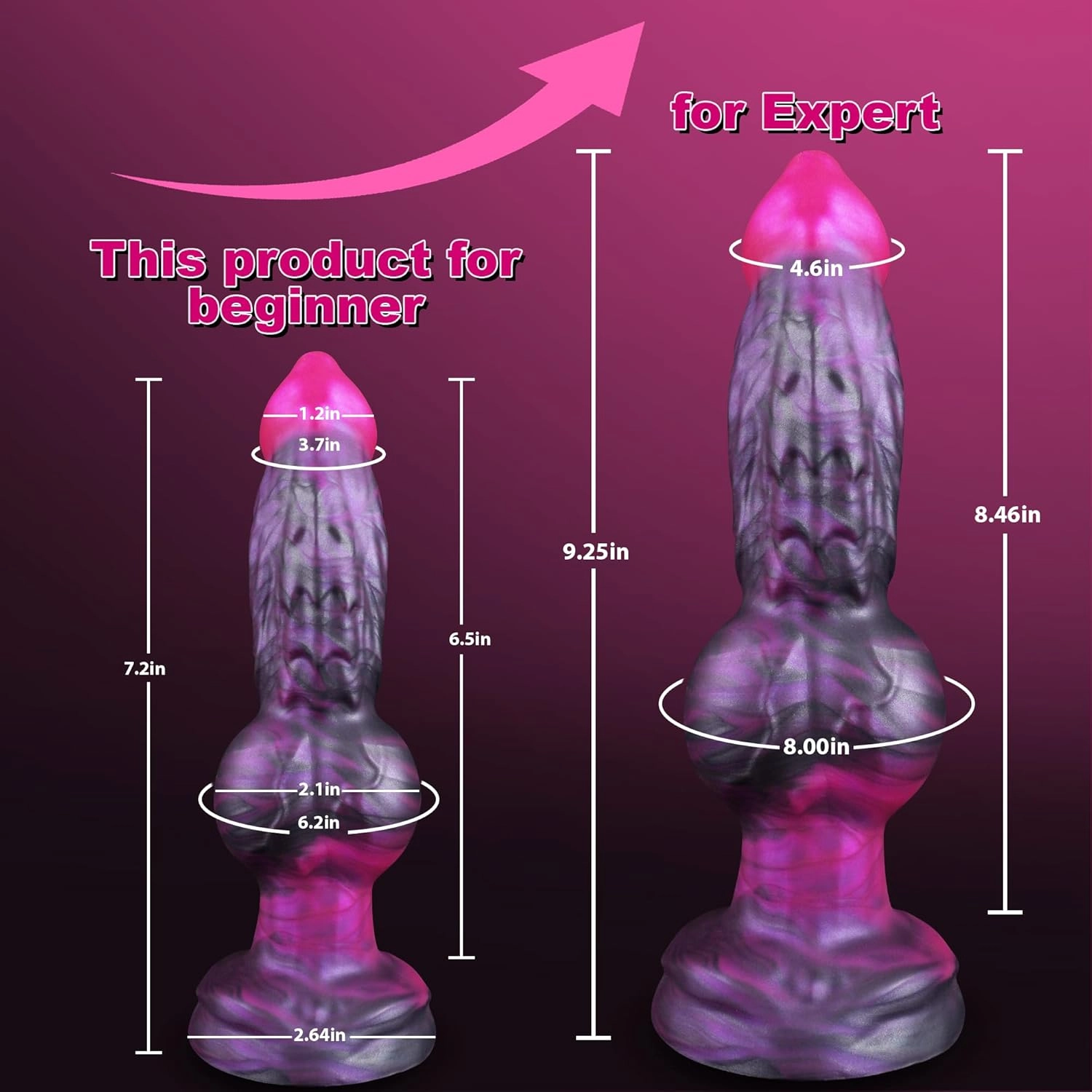 Billy 7 Fantasy Dog Knot Dildo-Laphwing