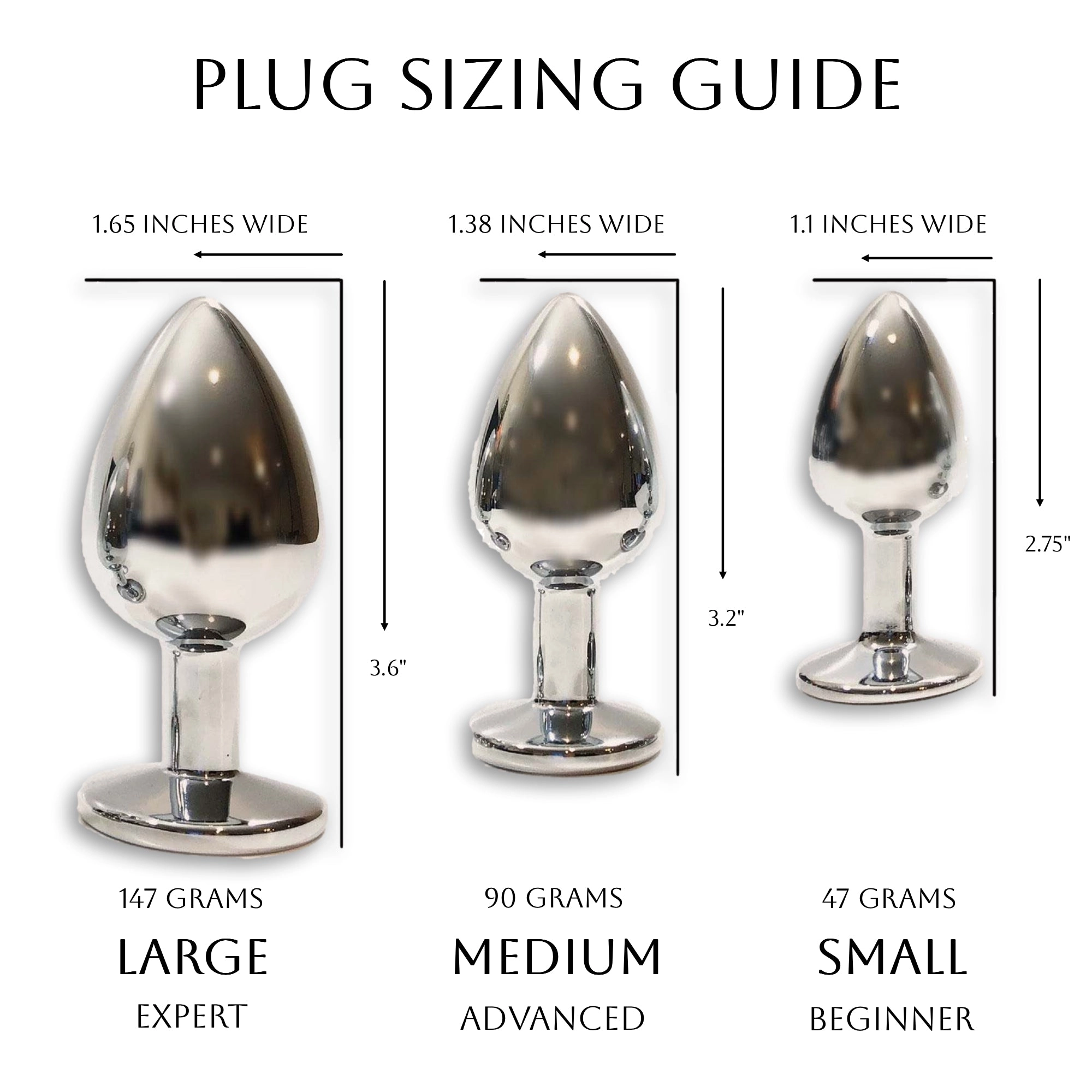 Black and White Satin Embellished Tail Plug