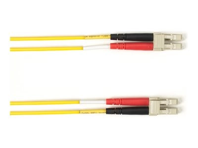 Black Box - Patch cable - LC single-mode (M) to LC single-mode (M) - 8.23 m - fiber optic - 9 / 125 micron - OS2 - OFNR - riser FOCMRSM-LCLC-YL-27
