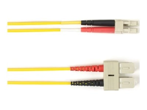 Black Box - Patch cable - SC multi-mode (M) to SC multi-mode (M) - 10.1 m - fiber optic - 50 / 125 micron - OM4 - halogen-free FOLZHM4-SCLC-YL-33