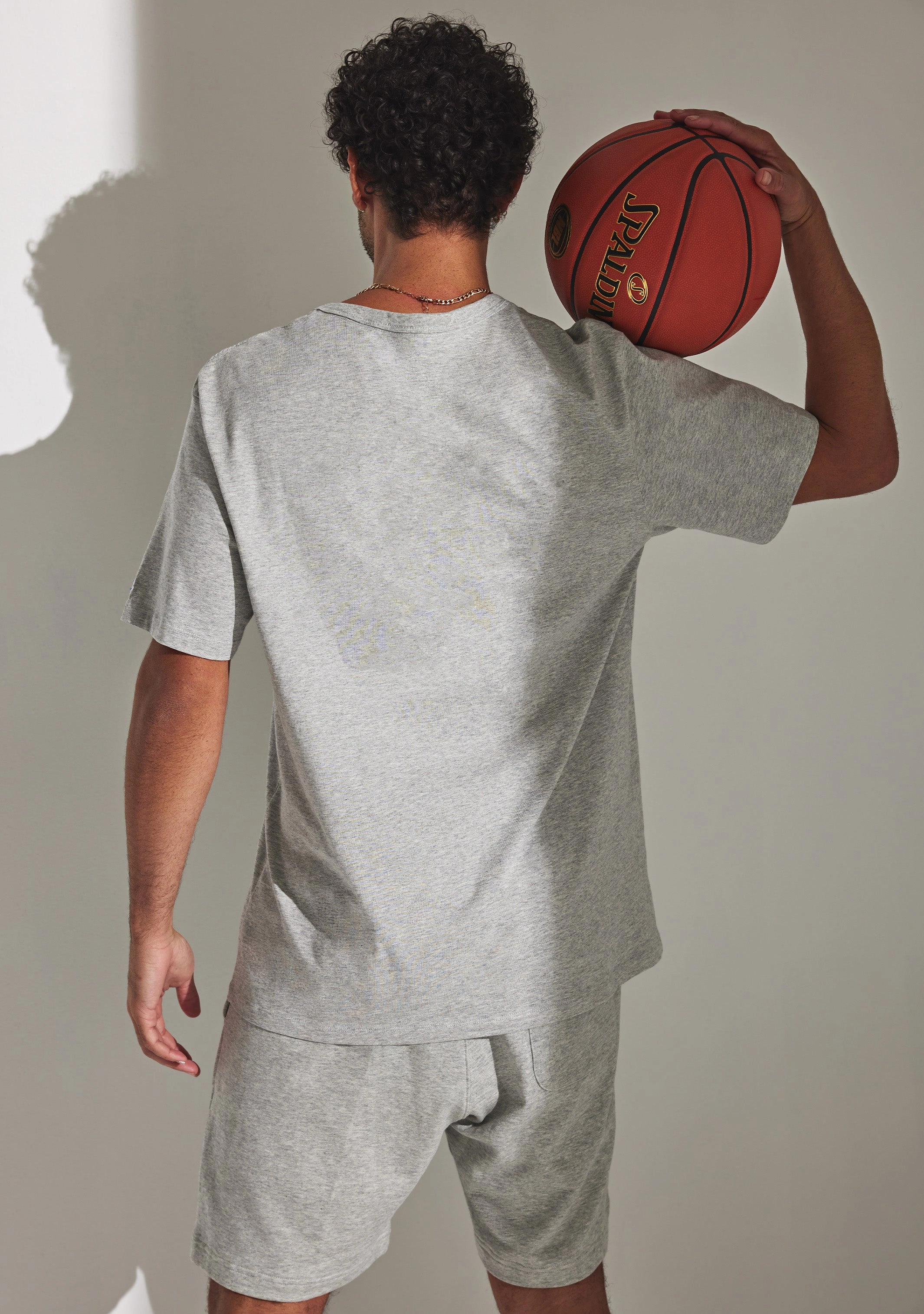 Champion Men's Script Logo Short Sleeve Tee Grey
