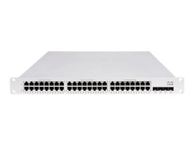 Cisco Meraki MS150 48MP-4X - Switch - managed - 48 x 10/100/1000   4 x 10Gb Ethernet SFP  - rack-mountable - for P/N: MA-CBL-100G-1M, MS150-48T-4X