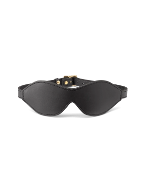 Coco de Mer Black Leather Blindfold