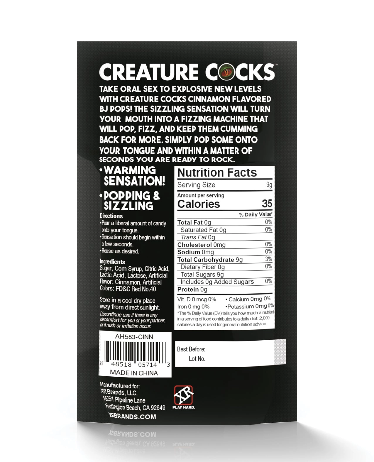 Creature Cocks CC BJ Pops! - Cooling Spearmint