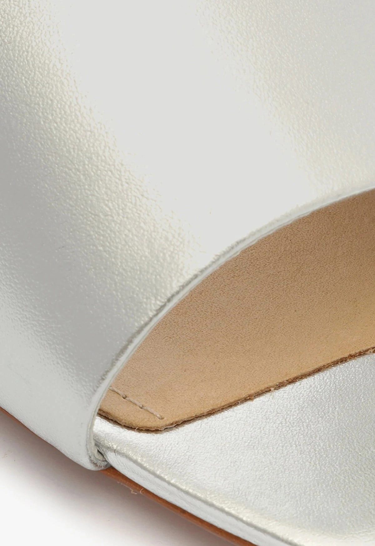 Dethalia Metallic Leather Sandal