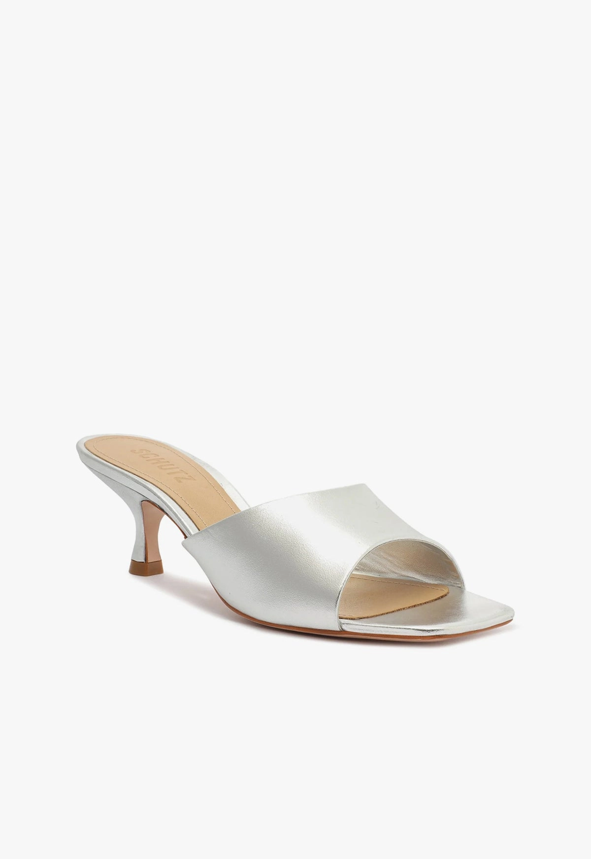 Dethalia Metallic Leather Sandal