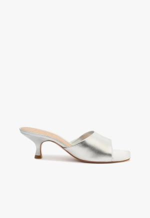 Dethalia Metallic Leather Sandal