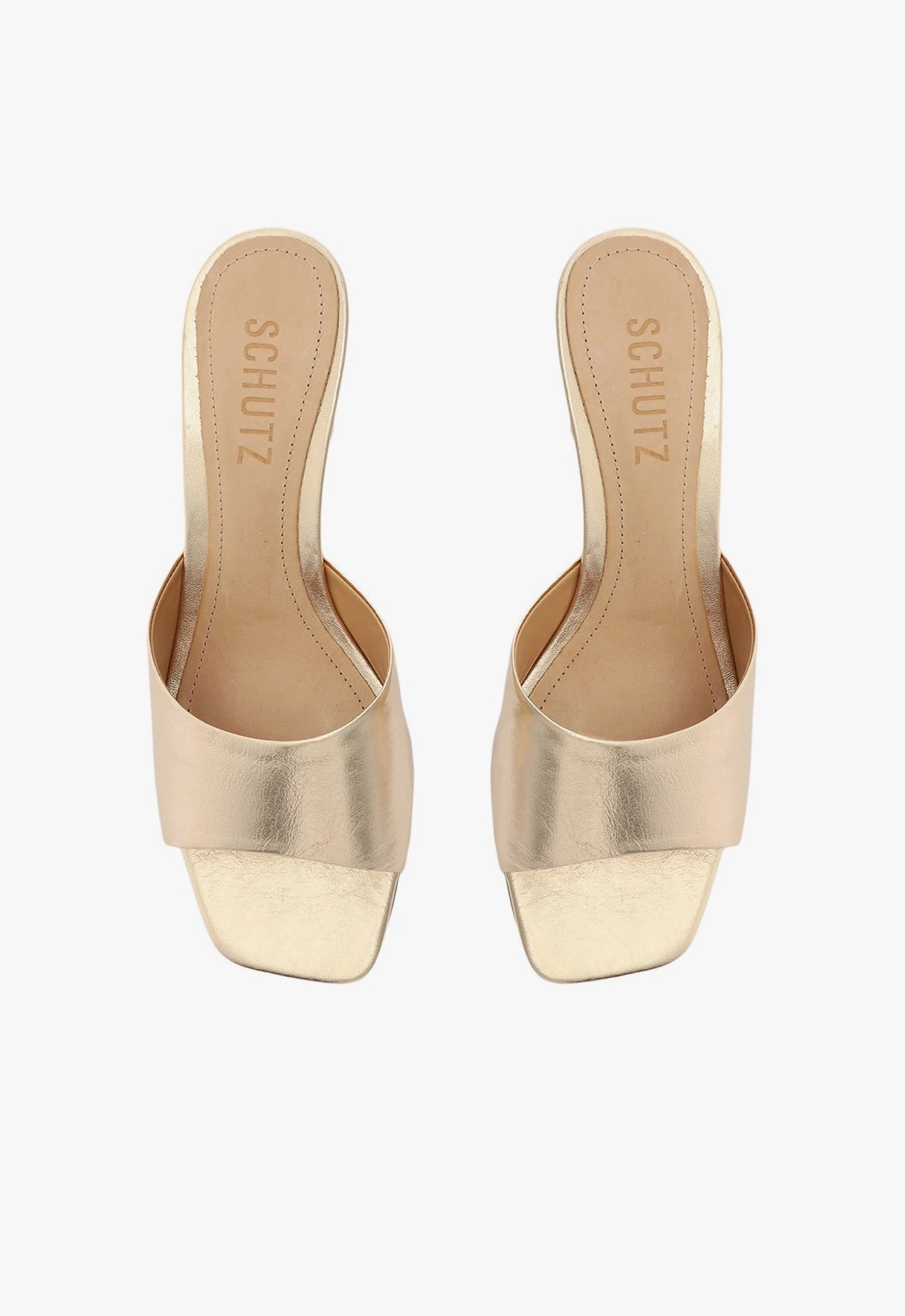 Dethalia Metallic Leather Sandal