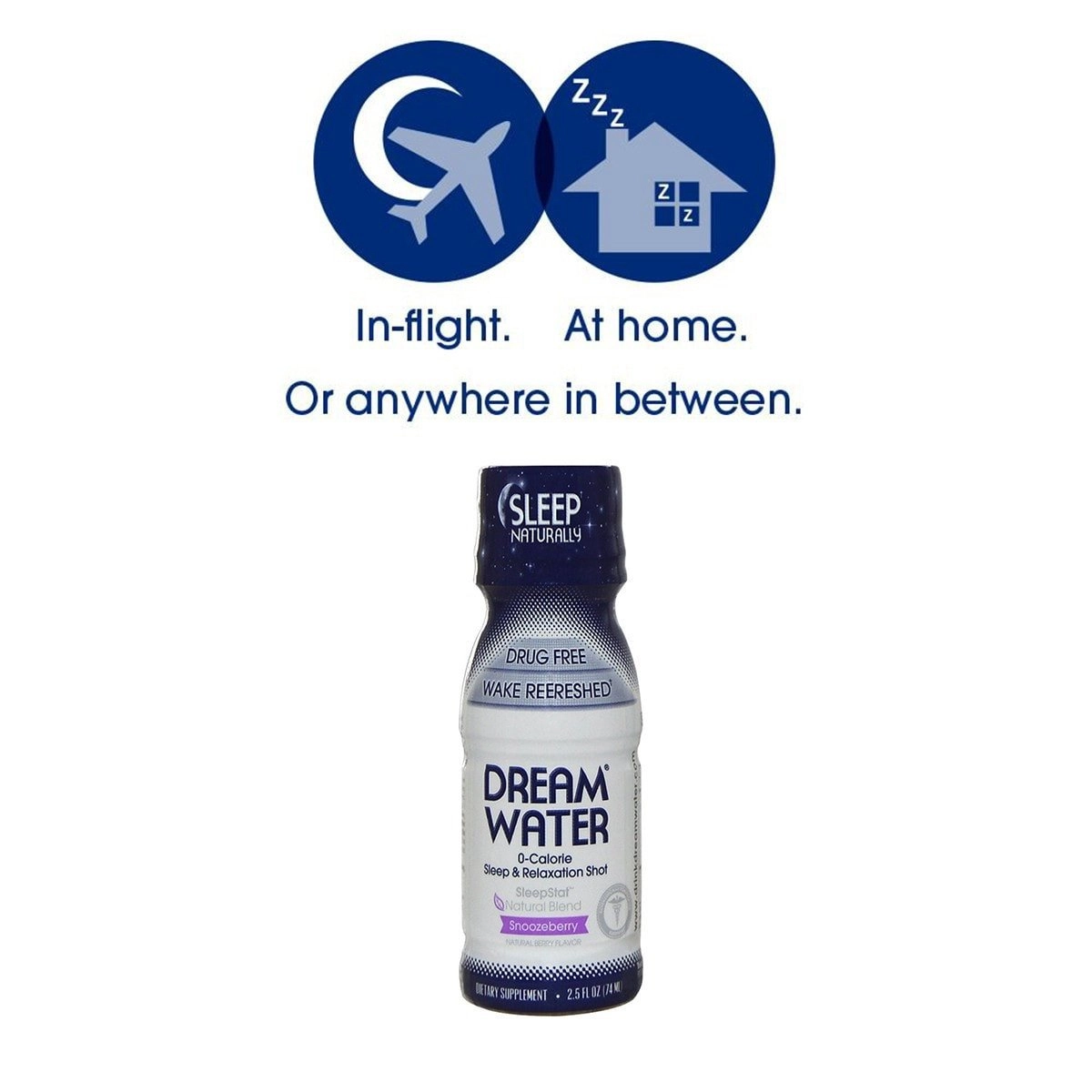 Dream Water Natural Sleep & Relaxation Aid Shot. 0 Calorie