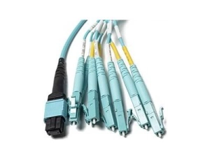 Fiber Cables Direct - Patch cable - MTP/MPO/UPC multi-mode (M) to LC/UPC multi-mode (M) - 5 m - 0.1 in - fiber optic - simplex FCDUS360V10435