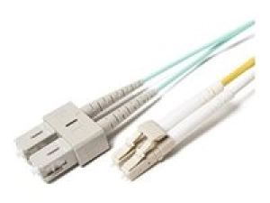 Fiber Cables Direct - Patch cable - TAA Compliant - LC multi-mode (M) to SC multi-mode (M) - 2 m - 0.1 in - fiber optic - duplex FCDUS347V10028