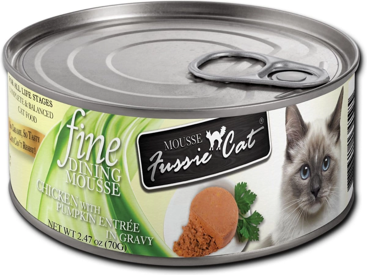 Fussie Cat Fine Dining Mousse Chicken with Pumpkin Entree Canned Cat Food