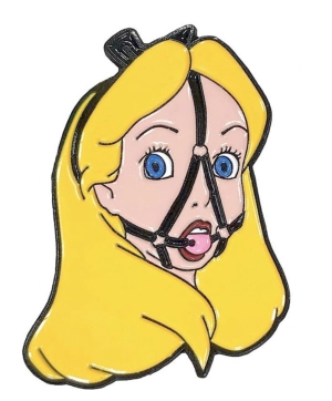 Geeky & Kinky Alice In Wonderland Ballgag Enamel Pin