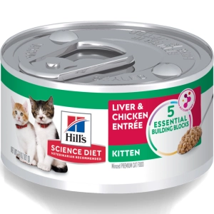 Hill's Science Diet Kitten Liver & Chicken Entree Canned Cat Food