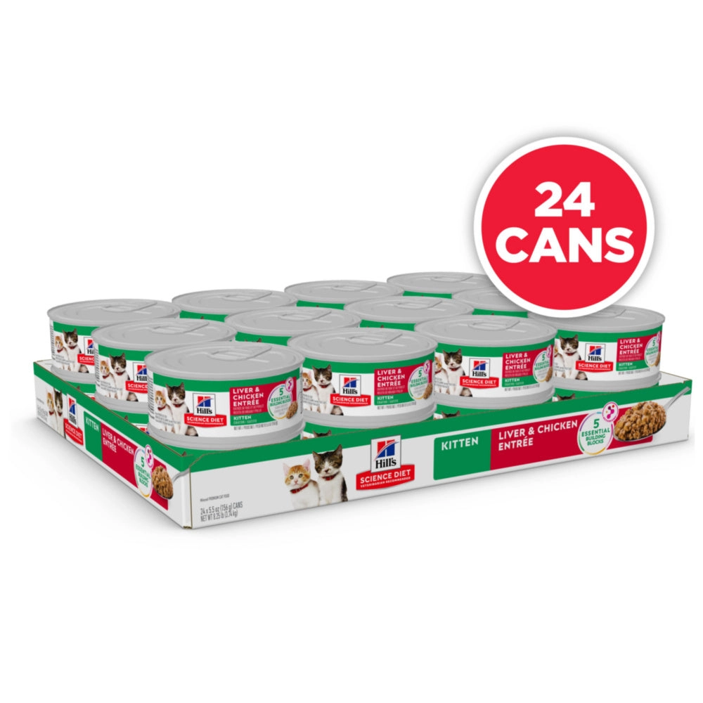 Hill's Science Diet Kitten Liver & Chicken Entree Canned Cat Food