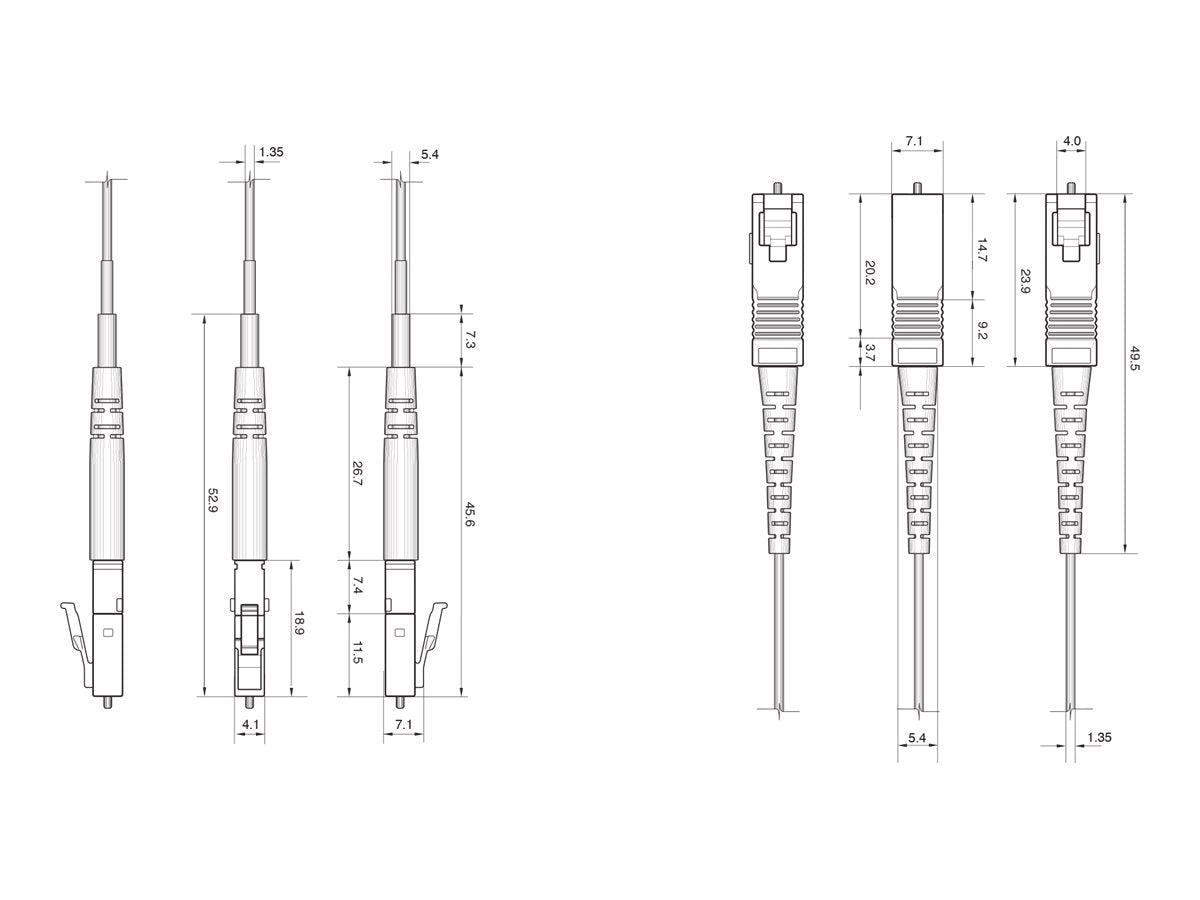 Integra Optics - Network cable - LC/UPC multi-mode (M) to LC/UPC multi-mode (M) - 5 m - 0.1 in - fiber optic - duplex - 50 / FSM4-D2AR-LCLC-5