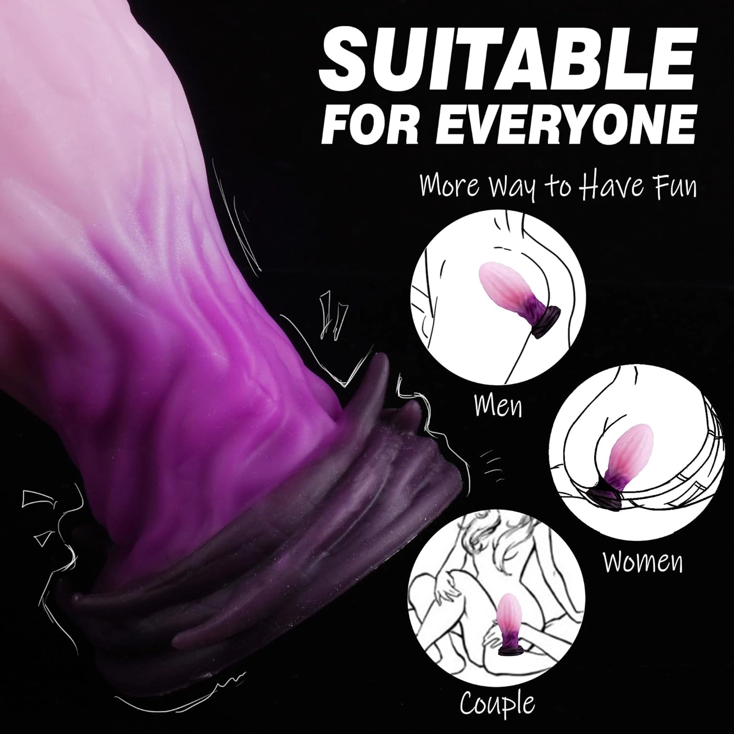 Jim 5.53in Huge Butt Plug Monster Dildo-Laphwing