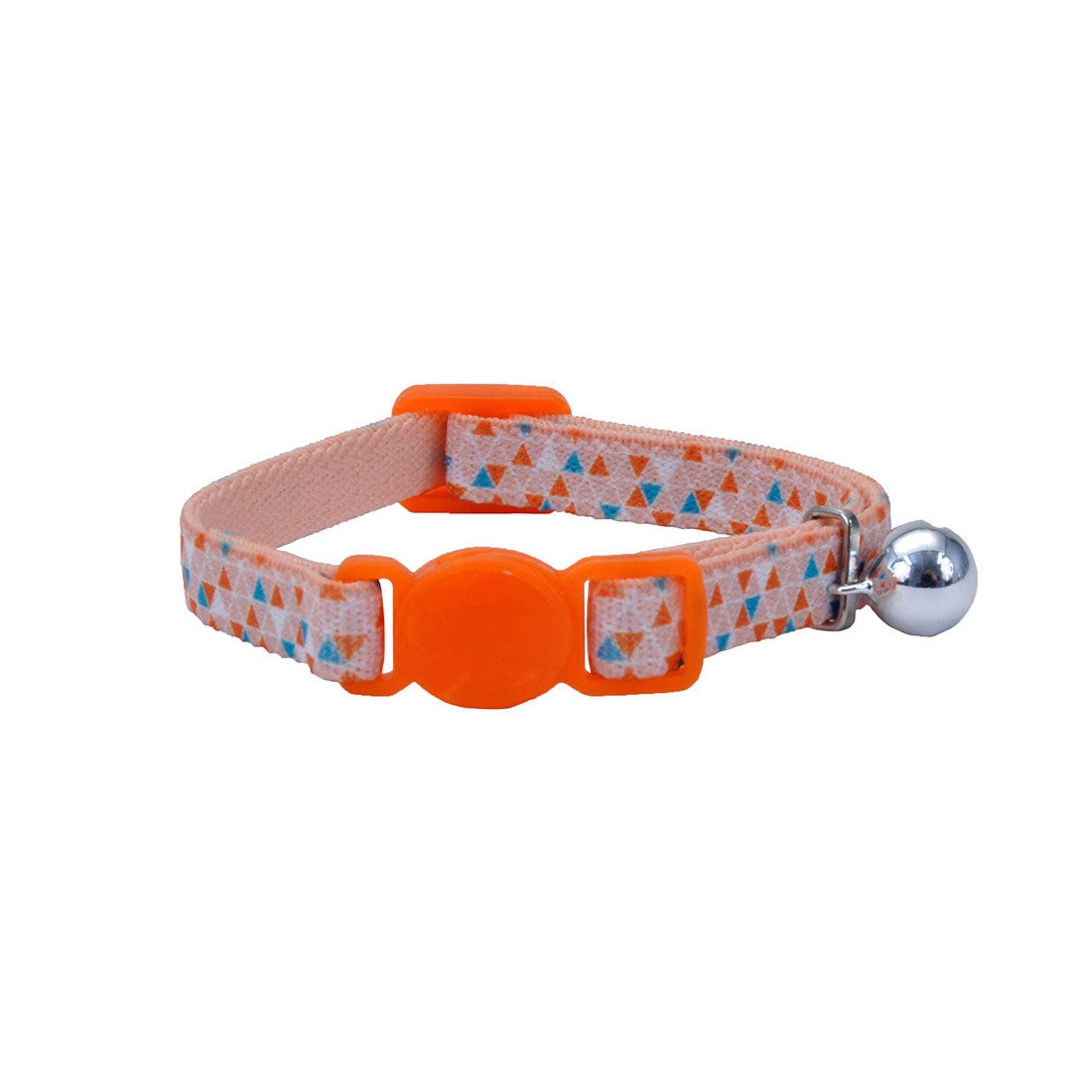 Li'l Pals® Elastic Kitten Collar, Orange Triangles