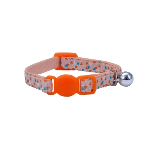 Li'l Pals® Elastic Kitten Collar, Orange Triangles