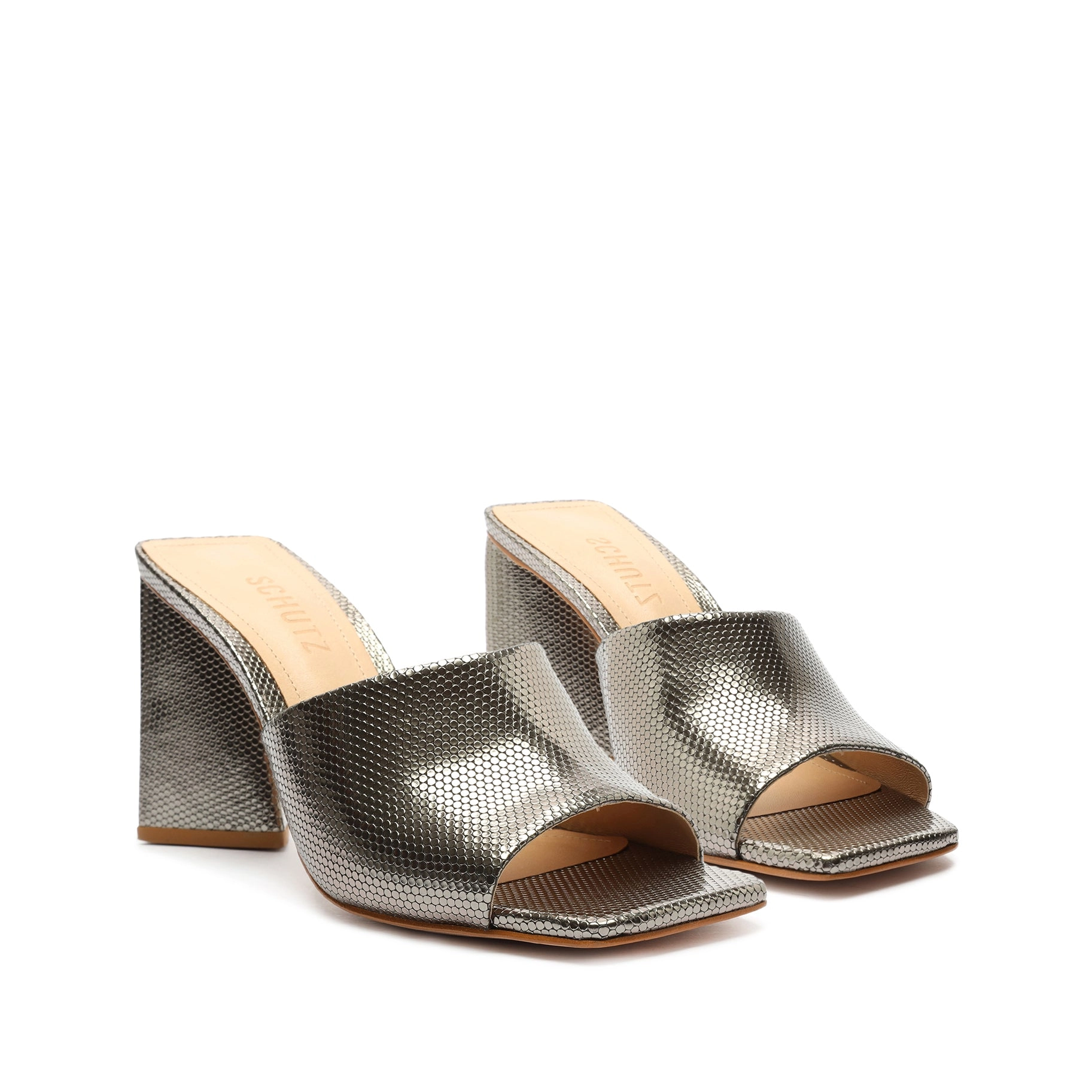 Lizah Metallic Leather Sandal