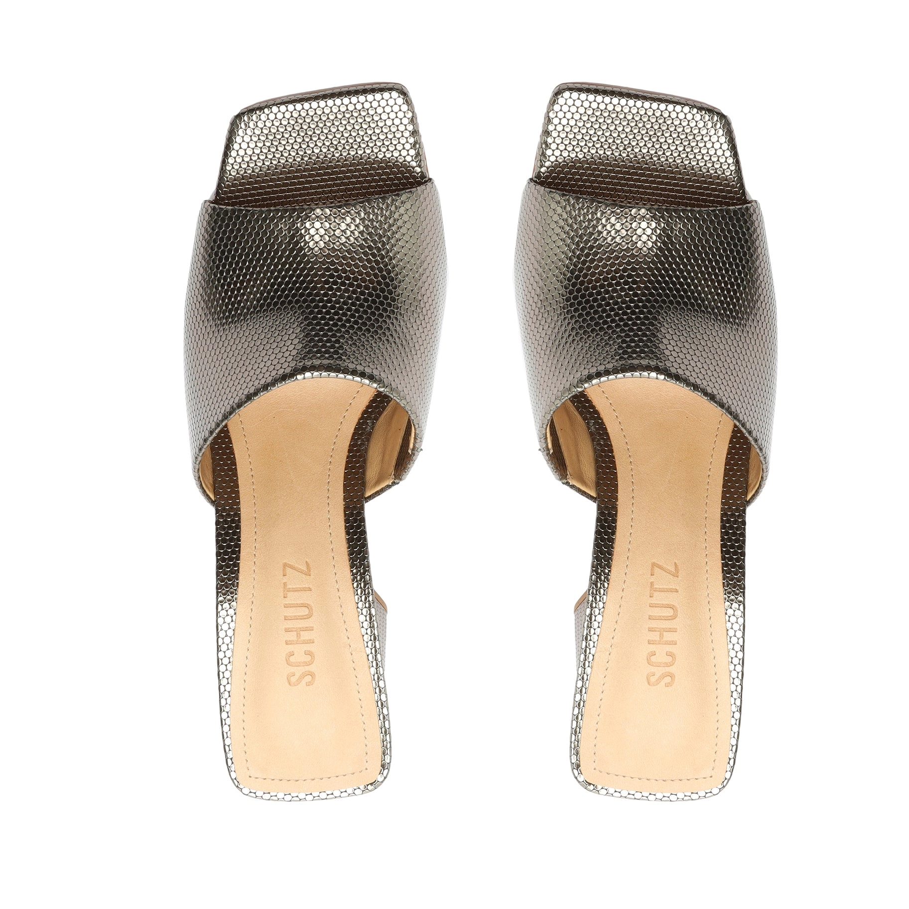 Lizah Metallic Leather Sandal