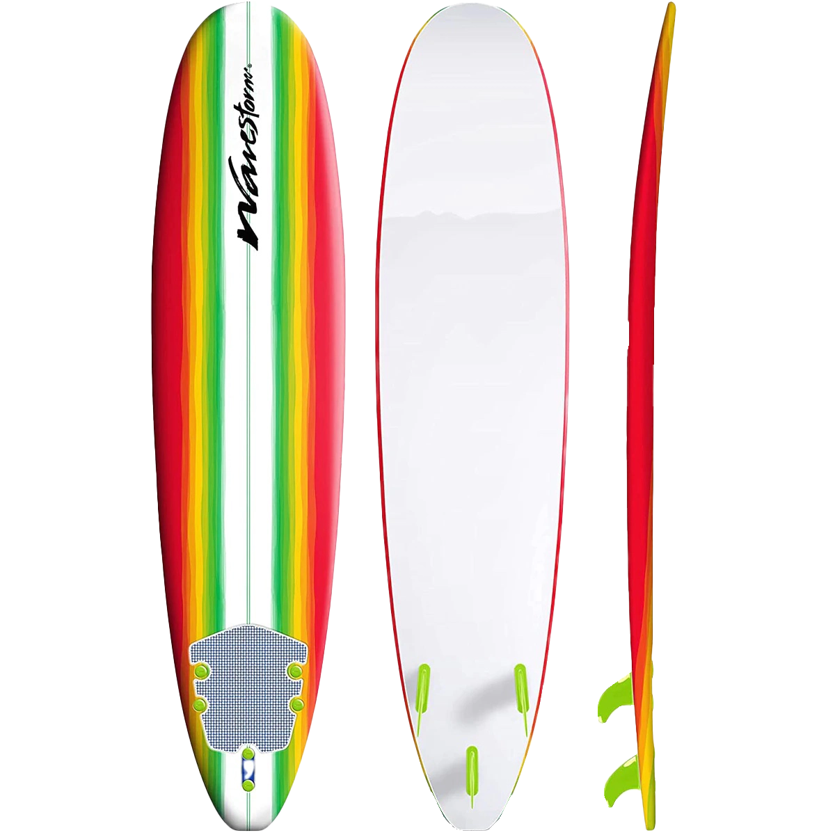Men's Wetsuit, Surfboard, and Rack Package