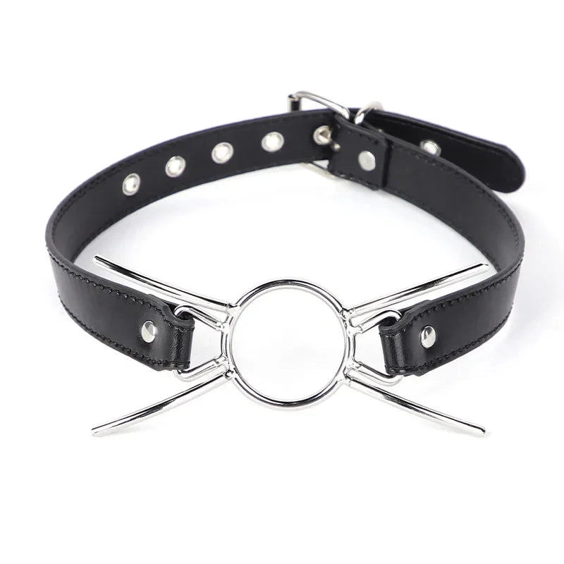 Metal Spider Gag Flirting Open Mouth with O-Ring