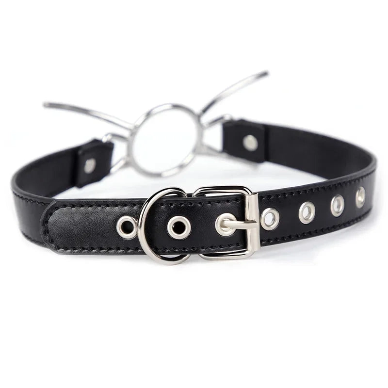 Metal Spider Gag Flirting Open Mouth with O-Ring