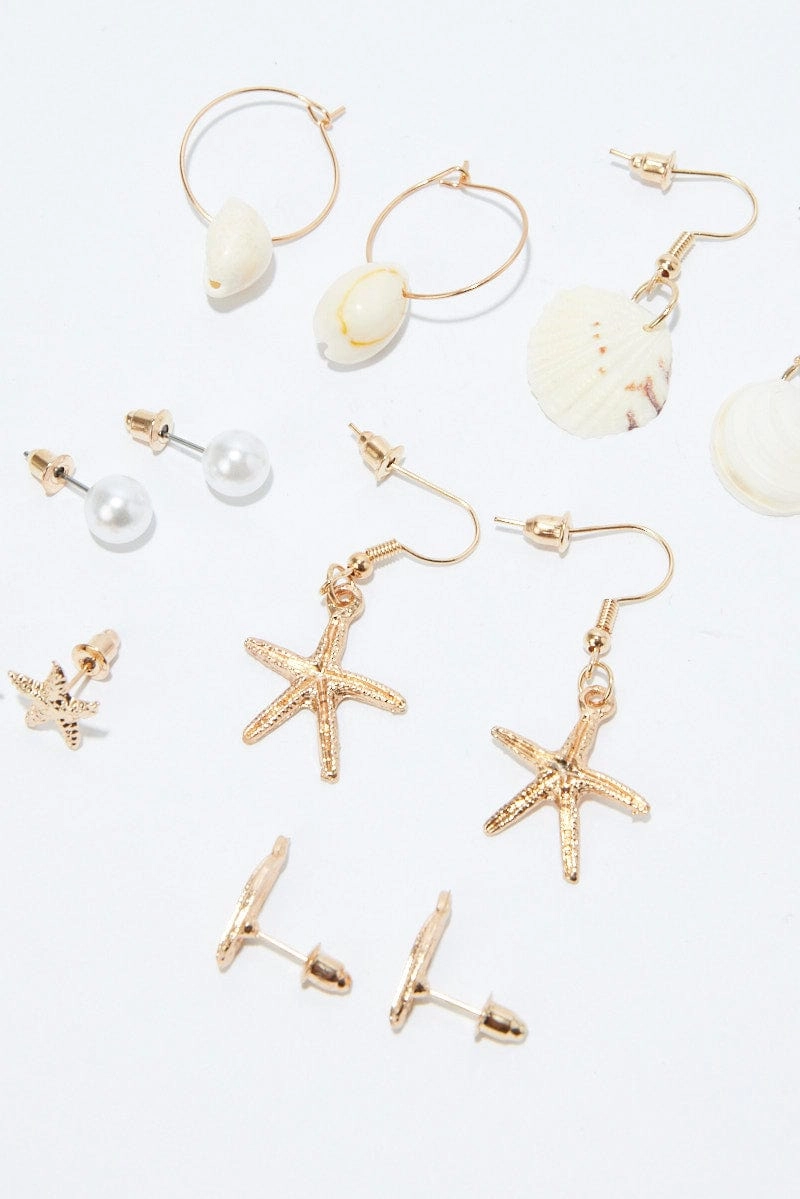 Multi 6 pack Earrings Set