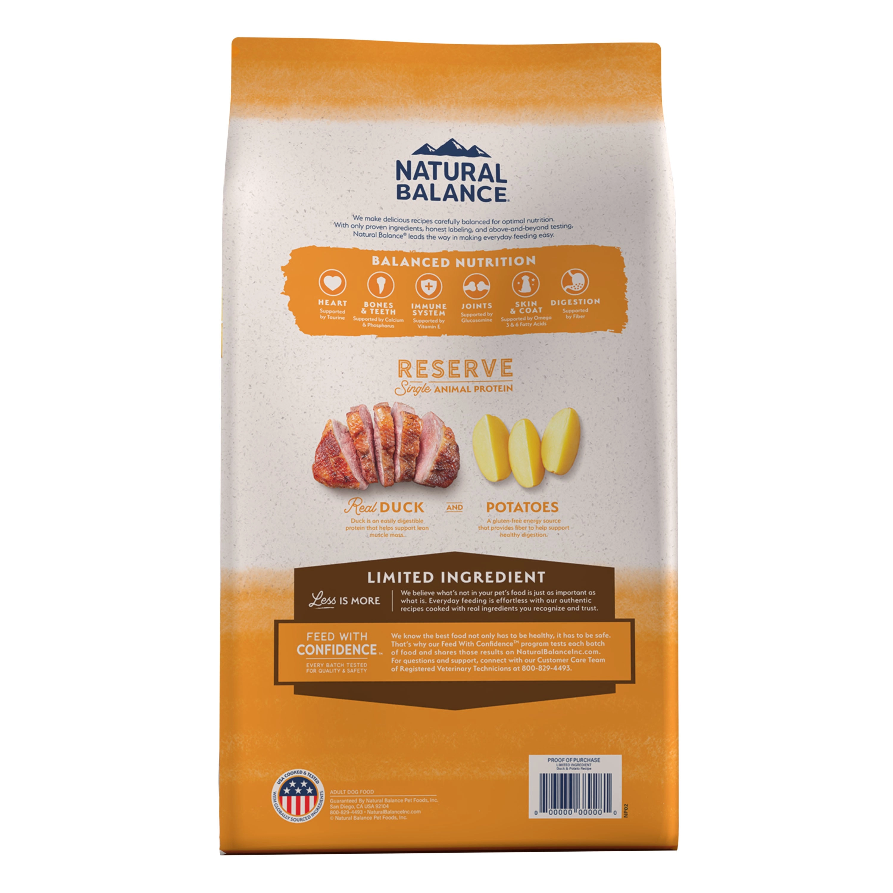 Natural Balance® Limited Ingredient Grain Free Duck & Potato Recipe Dog Dry