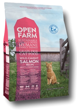 OPEN FARM Grain-Free Wild Caught Salmon Recipe Dry Cat Food