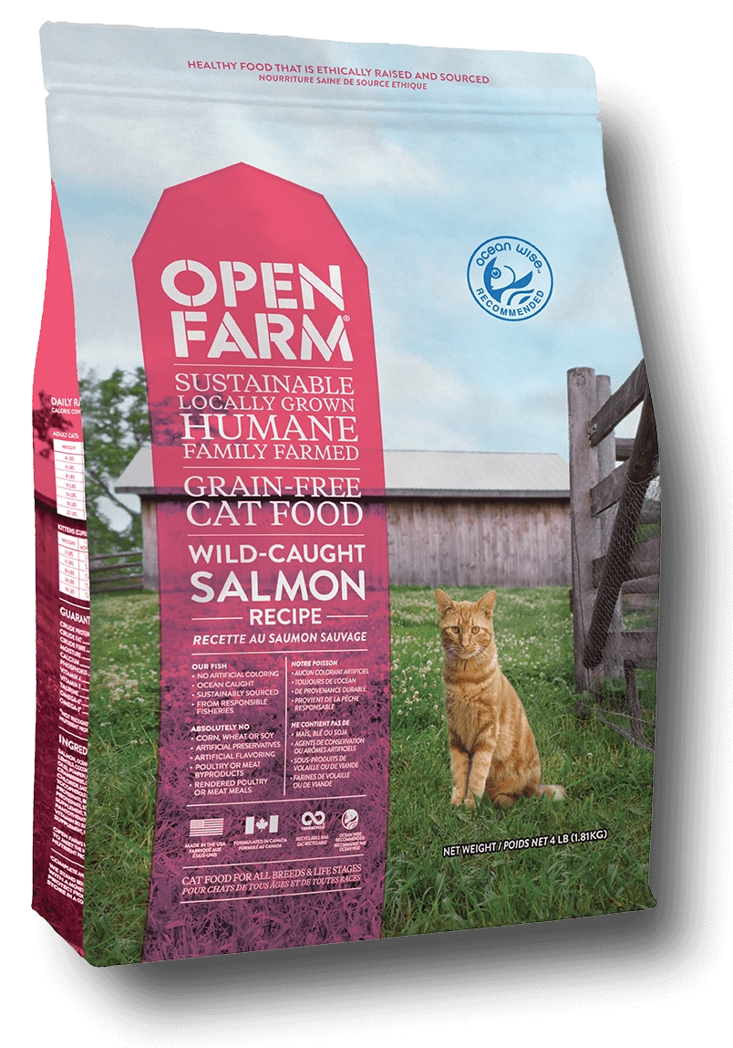OPEN FARM Grain-Free Wild Caught Salmon Recipe Dry Cat Food