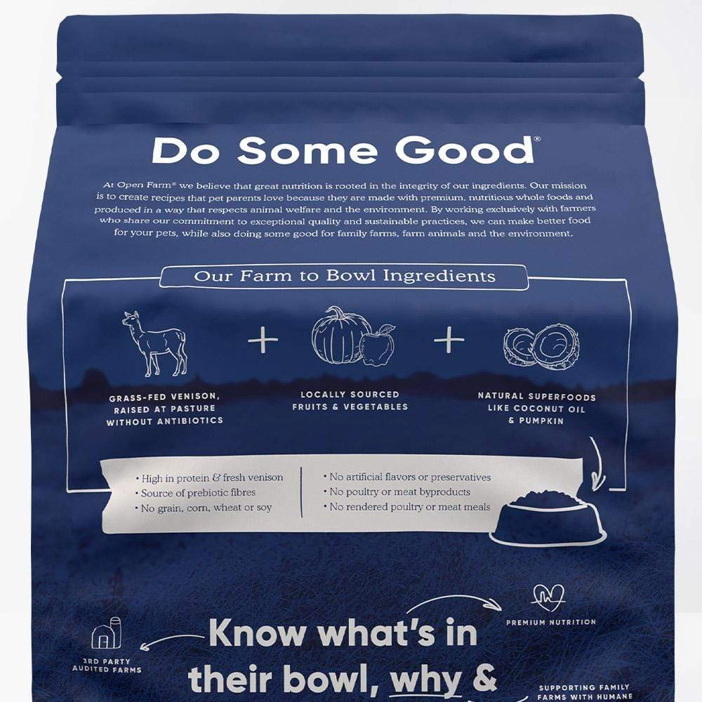 OPEN FARM New Zealand Venison Grain Free Dry Dog Food
