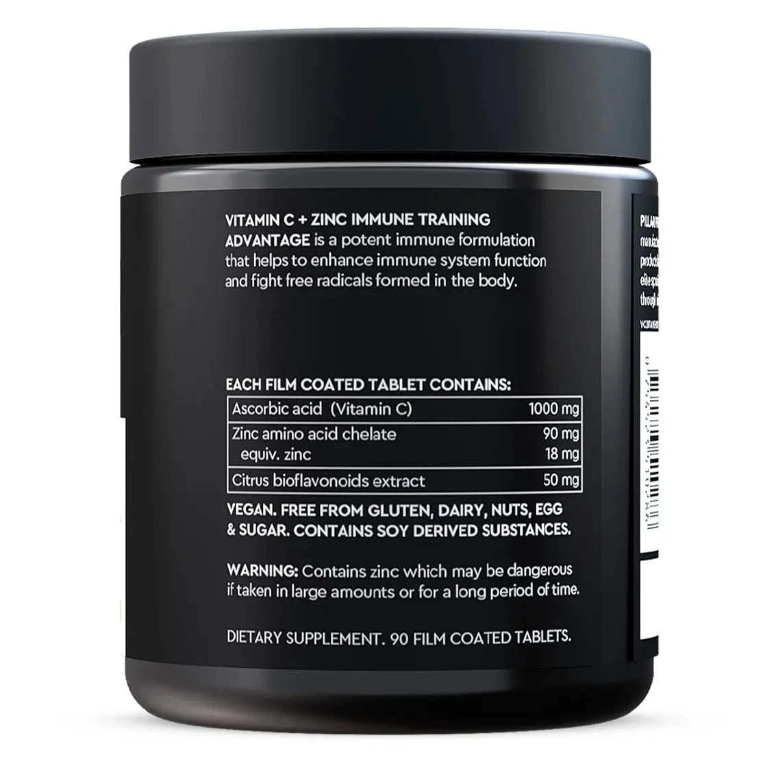 PILLAR Performance Vitamin C   Zinc Immune Tablets