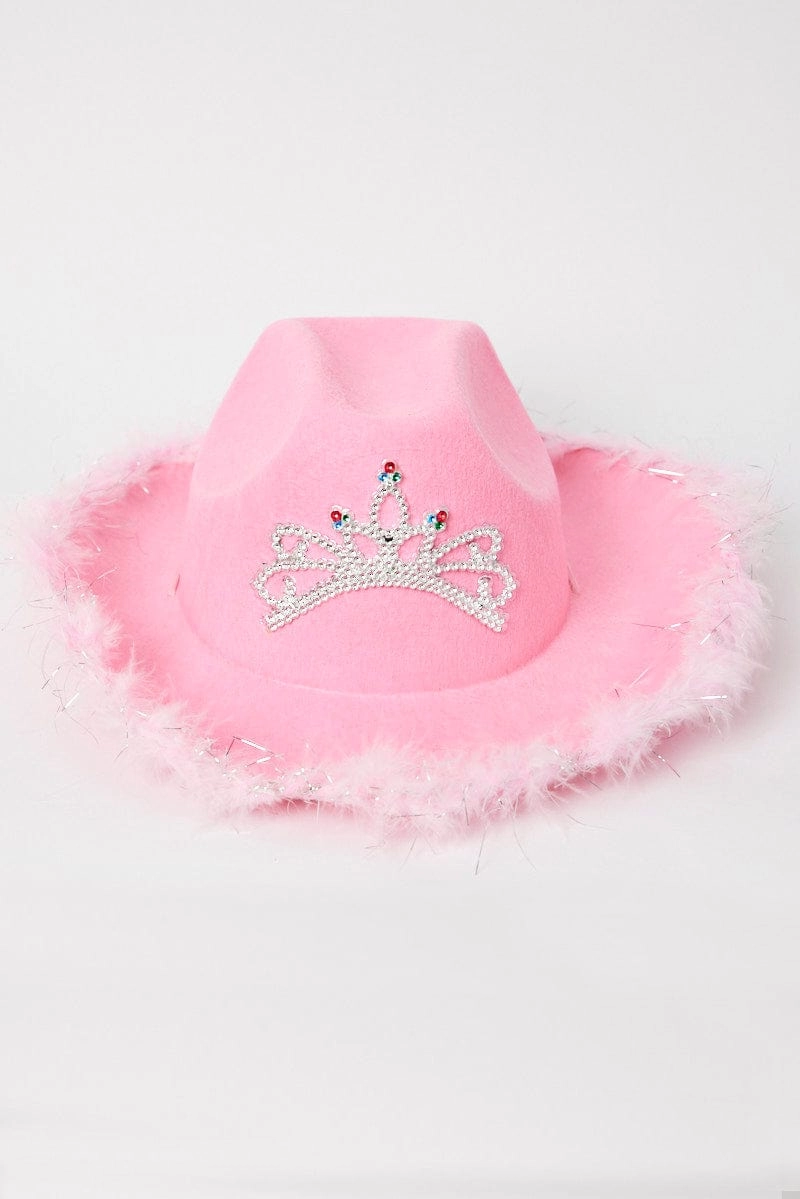 Pink Festival Cowboy Hat